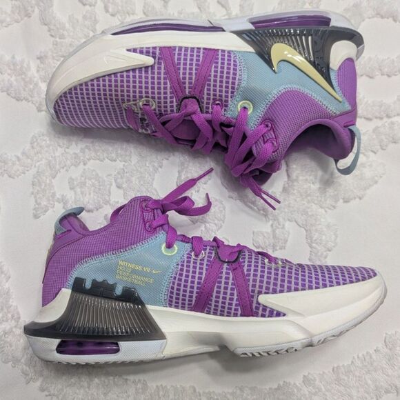 🏀 Nike LeBron Witness 7 Men’s Basketball Shoes Fuchsia Dream Size 9.5 - Picture 3 of 8